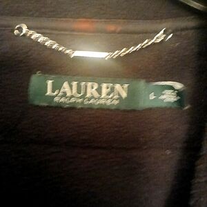 Lauren Ralph Lauren Black quilted fleece Jacket L